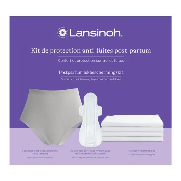 Lansinoh Kit de protection anti-fuites post-partum
