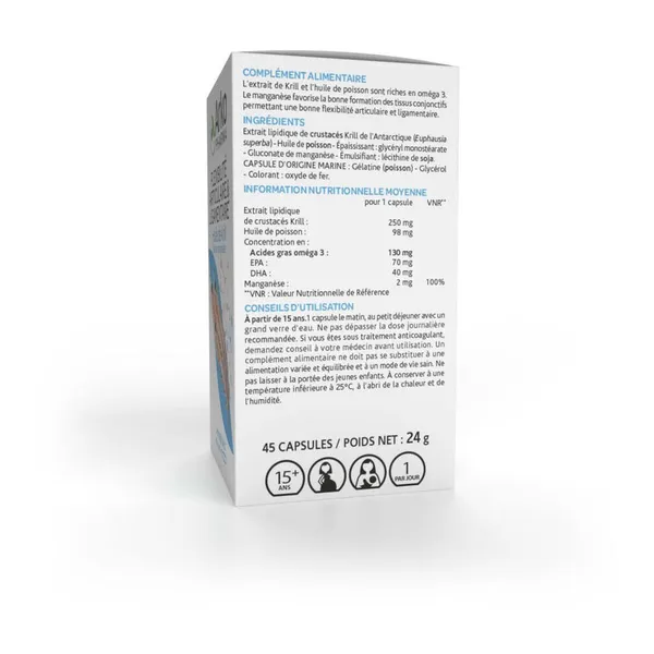 Arkogélules huile de Krill manganèse capsules