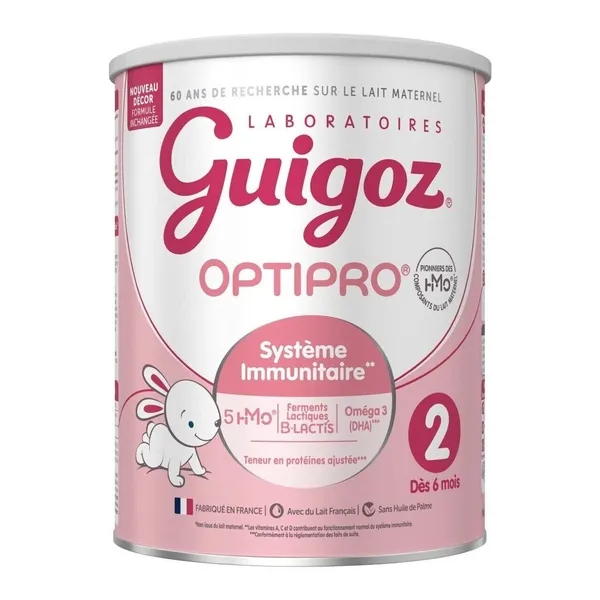 Guigoz Optipro lait 2ème âge