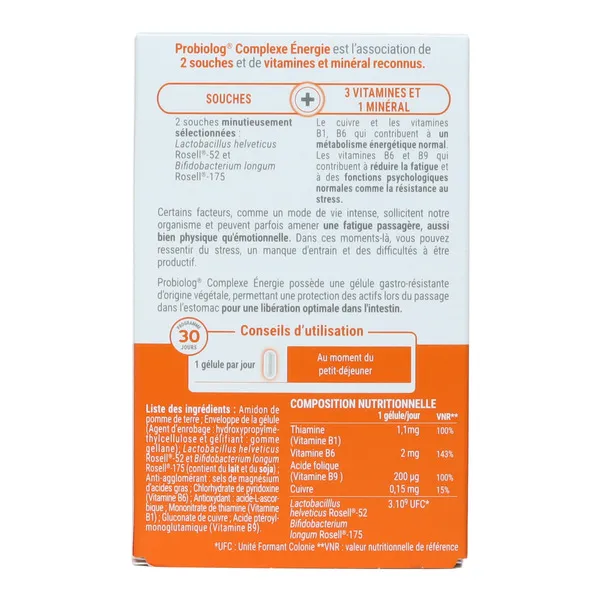 Probiolog Complexe Energie gélules