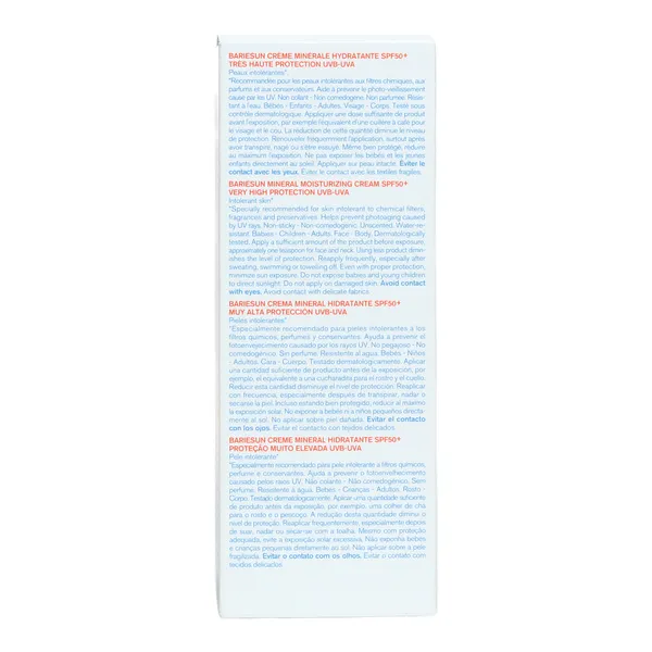 Uriage Bariesun crème solaire minérale hydratante SPF 50+