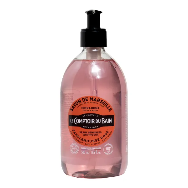 Le Comptoir du Bain savon de Marseille traditionnel Pamplemousse rose