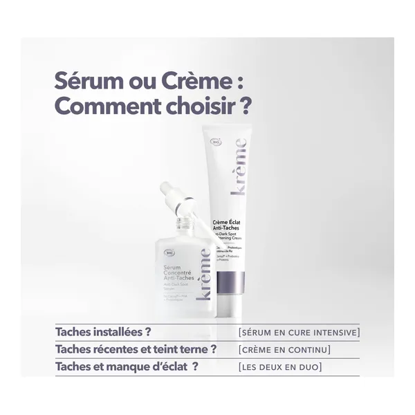 Krème Crème éclat anti taches Bio