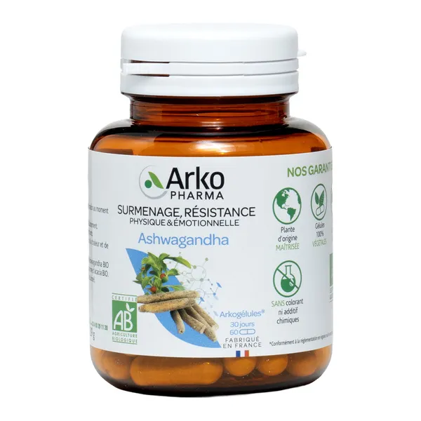 Arkogélules Ashwagandha Bio gélules