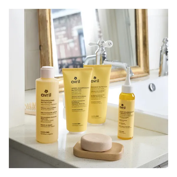 Avril Shampooing solide Nutrition cheveux secs et abîmés Bio