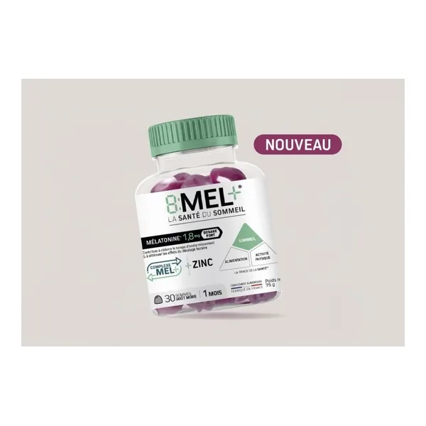 8 Mel+ Mélatonine 1,8 mg gummies