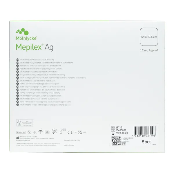 Mepilex AG pansement hydrocellulaire siliconé antimicrobien