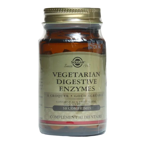 Solgar vegetarian digestives enzymes comprimés