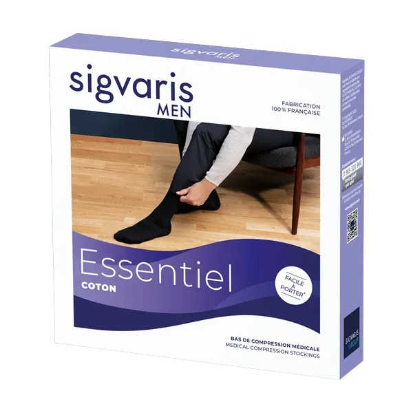 Sigvaris Essentiel Homme Coton Bas de contention classe 3