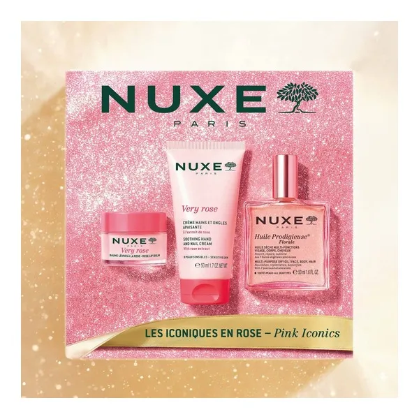 Nuxe Very Rose coffret les Iconiques en rose