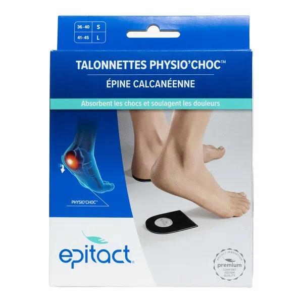 Epitact Talonnettes Physio choc pour épine calcanéenne