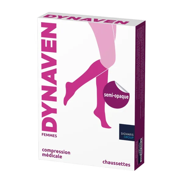 Sigvaris Dynaven Semi opaque Chaussettes Morpho moins Femme Classe 2