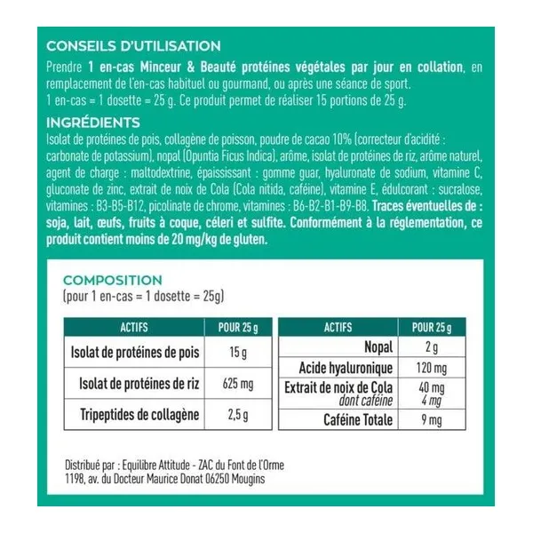 Granions Protéines végétales Minceur et Beauté poudre