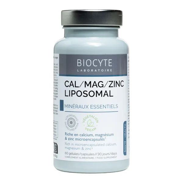 Biocyte Cal/Mag/Zinc liposomal gélule