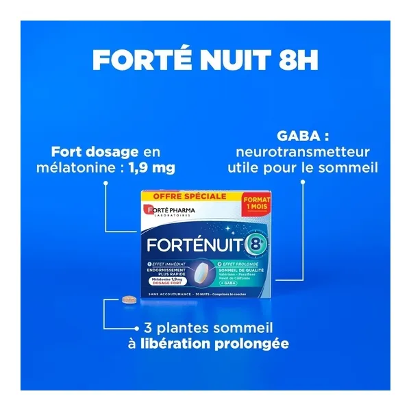 Forté Pharma Fortenuit 8h Comprimés
