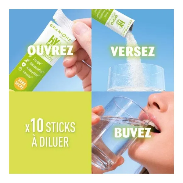 Granions Hydrop Booster d'hydratation stick
