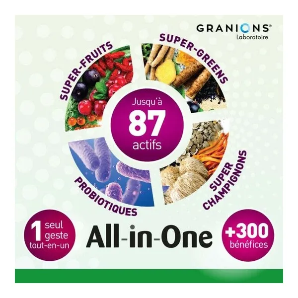 Granions All in One Green Mix Bien être et longévité poudre
