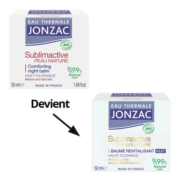 Jonzac Sublimactive Baume revitalisant nuit Bio