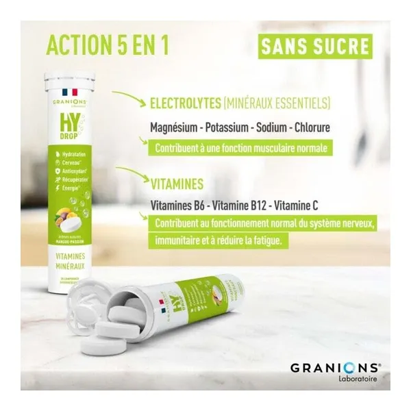Granions Hydrop Vitamines et Minéraux comprimés