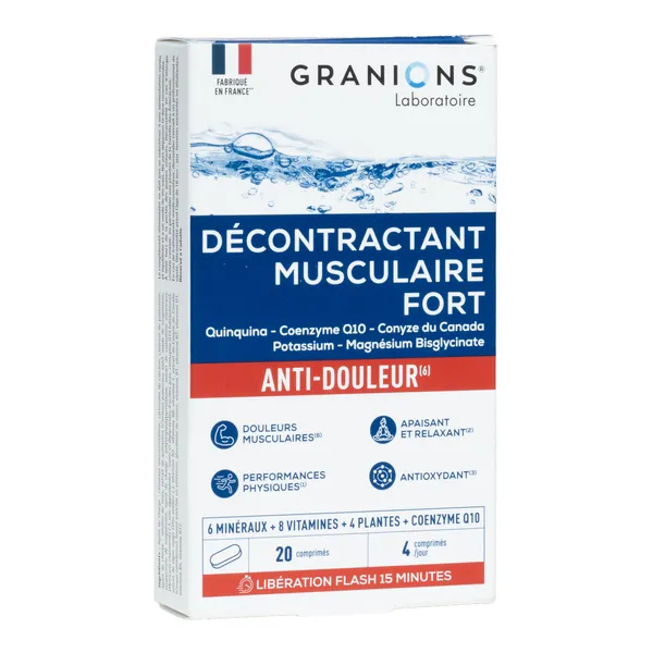 Granions Décontractant musculaire fort comprimés