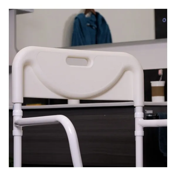 Chaise de douche pliable à roulettes Tobago