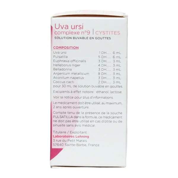 Lehning Uva Ursi Complexe n°09 solution buvable