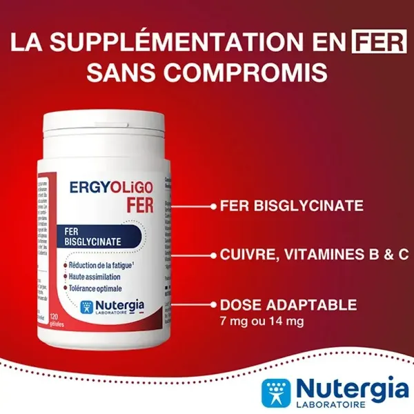 Nutergia ErgyOligo Fer gélules
