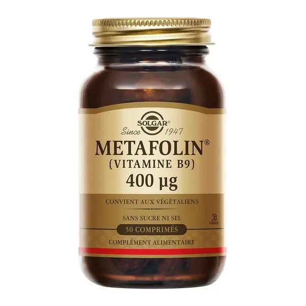 Solgar Metafolin 400 µg comprimés