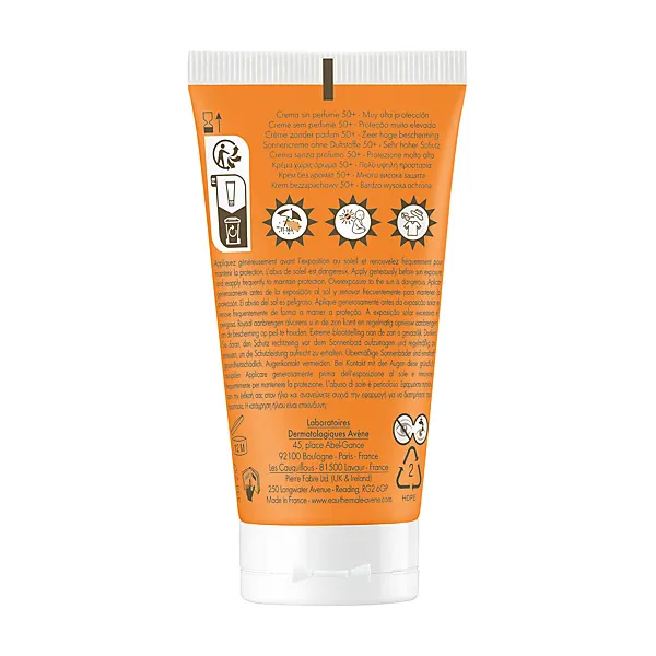 Avène crème solaire sans parfum SPF 50+