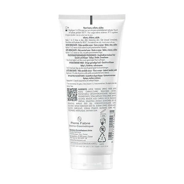 Avène Xeracalm Nutrition lait hydratant