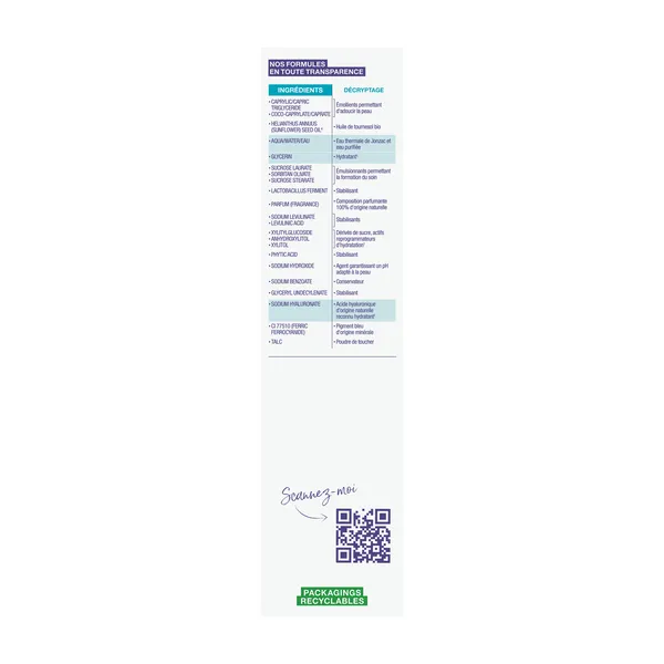 Jonzac Rehydrate masque hydratant ressourçant Bio