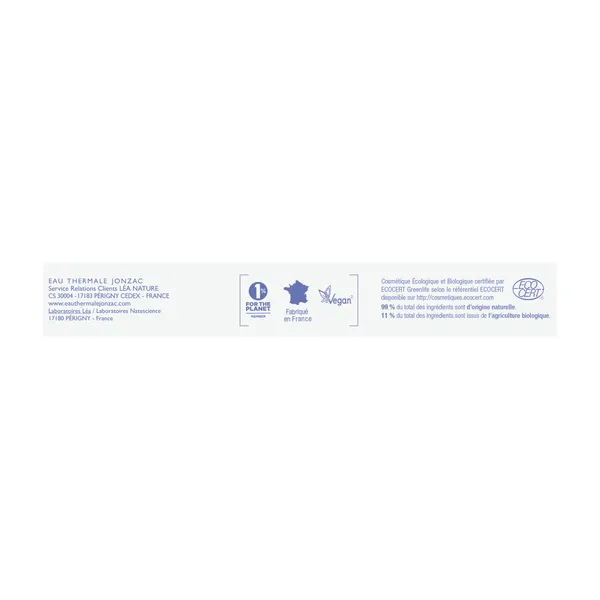 Jonzac Bébé lingettes dermo-apaisantes bio