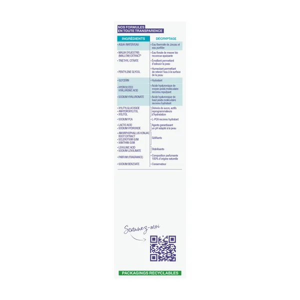 Jonzac Rehydrate sérum concentré hydratant Bio