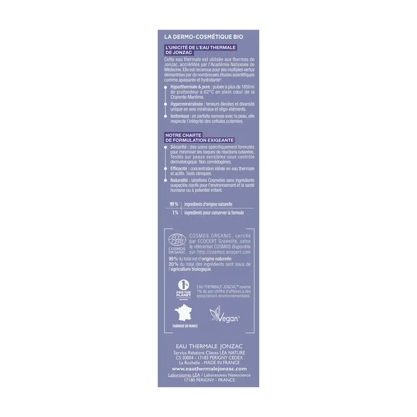 Jonzac Rehydrate sérum concentré hydratant Bio