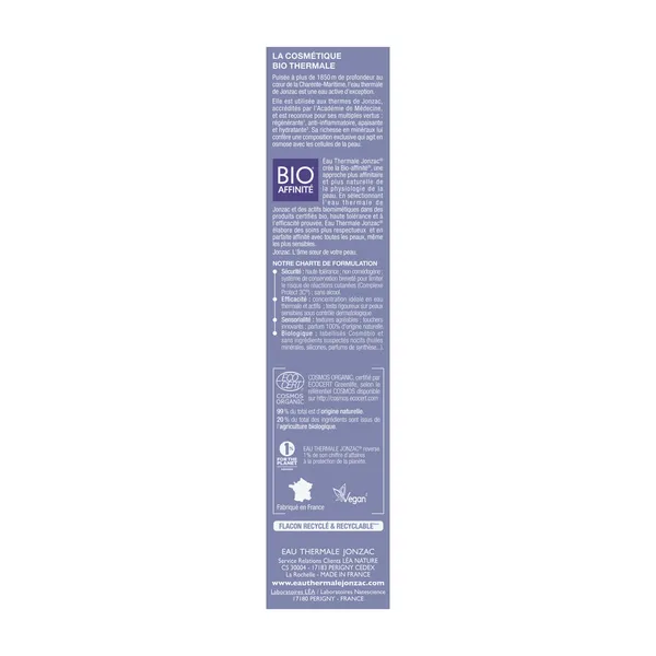 Jonzac Sublimactive Crème Soyeuse Reconstituante Bio