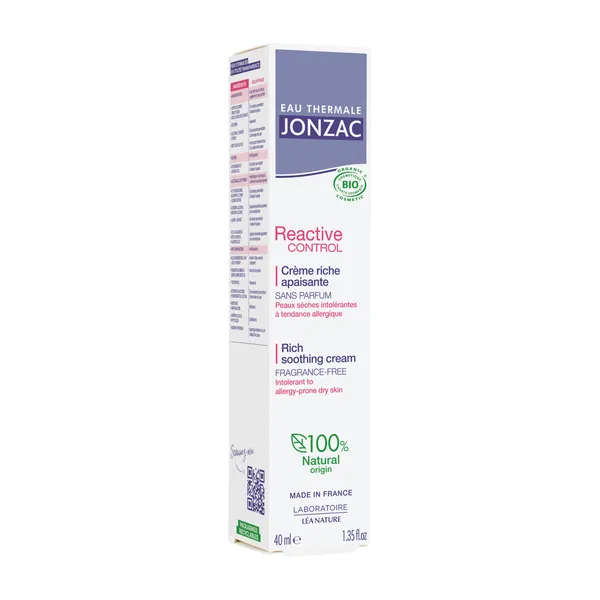 Jonzac Reactive Control Crème riche apaisante bio