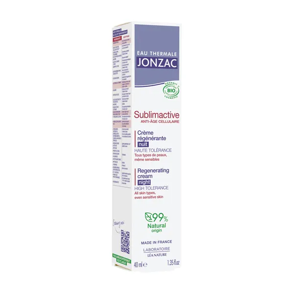 Jonzac Sublimactive anti-âge cellulaire Crème régénérante Nuit Bio