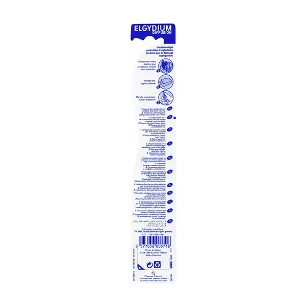 Elgydium Diffusion brosse à dents medium
