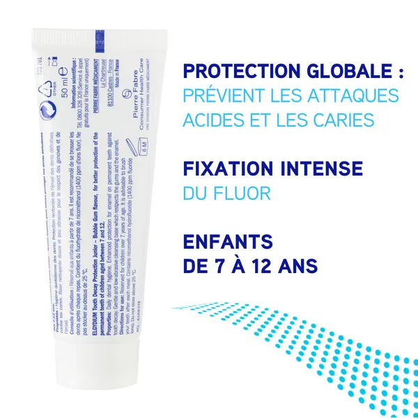 Elgydium dentifrice Junior goût Bubble