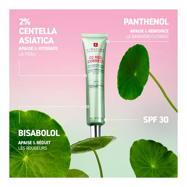 Erborian CC Red Correct correcteur anti rougeurs SPF 30