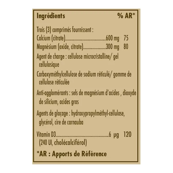 Solgar Calcium magnésium avec vitamine D3 comprimés