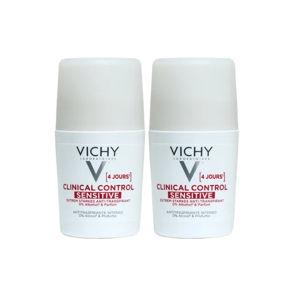 Vichy déodorant détranspirant Clinical Control Sensitive 4 jours bille