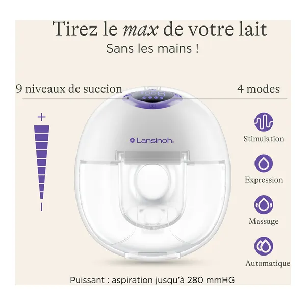 Lansinoh Tire lait mains libres double