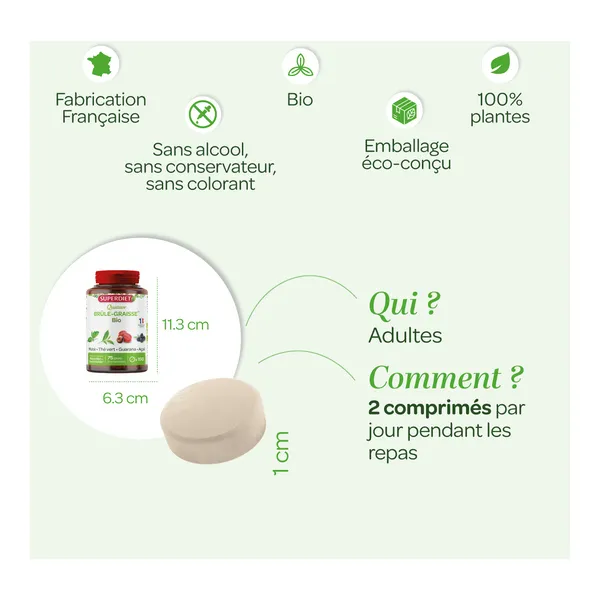 Super Diet Quatuor brûle-graisse bio comprimés