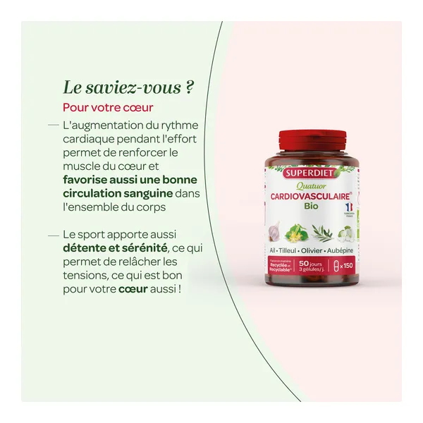Super Diet Quatuor cardiovasculaire bio gélules
