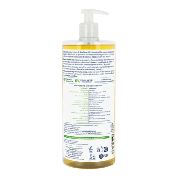 Natessance shampooing douche bio verveine