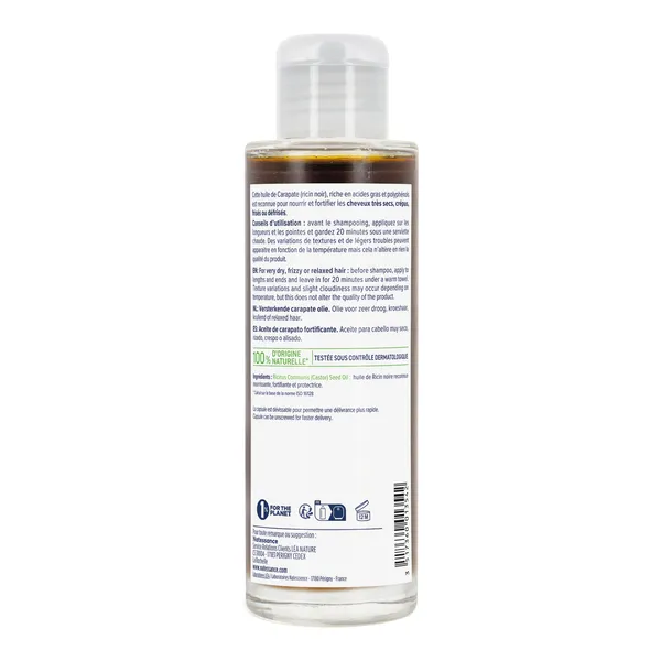 Natessance huile de carapate ricin noire