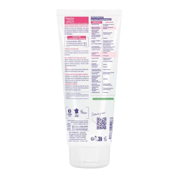 Jonzac Reactive Control Baume apaisant dermo-confort corps