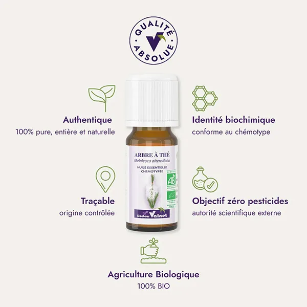 Docteur Valnet huile essentielle Arbre à Thé Bio