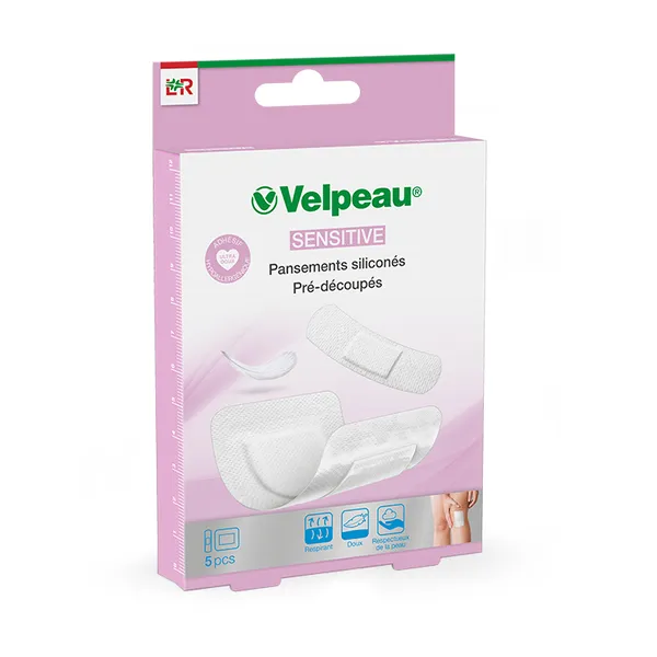 Velpeau Sensitive pansements siliconés pré découpés